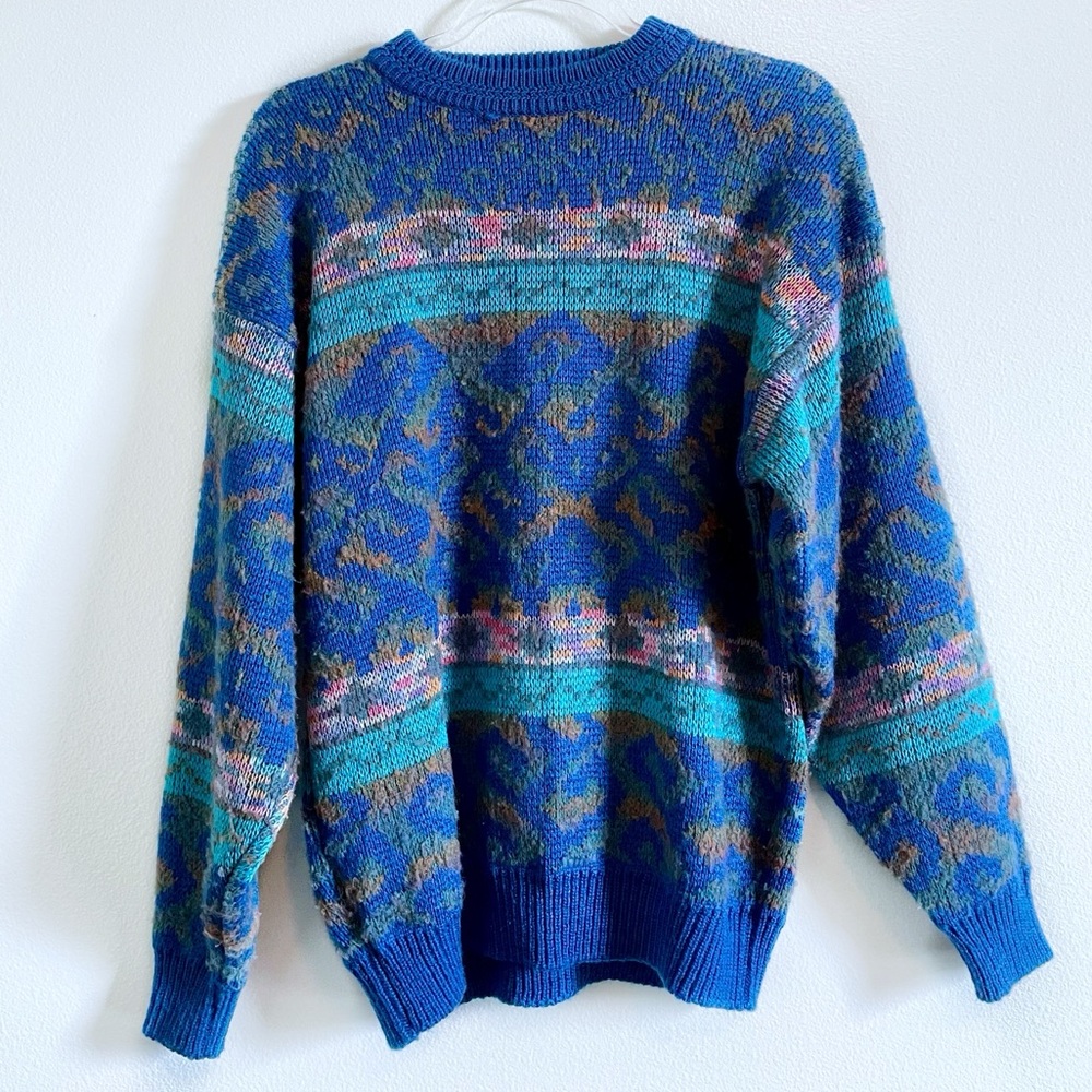 Saturdays | Blue Vintage Acrylic Sweater
